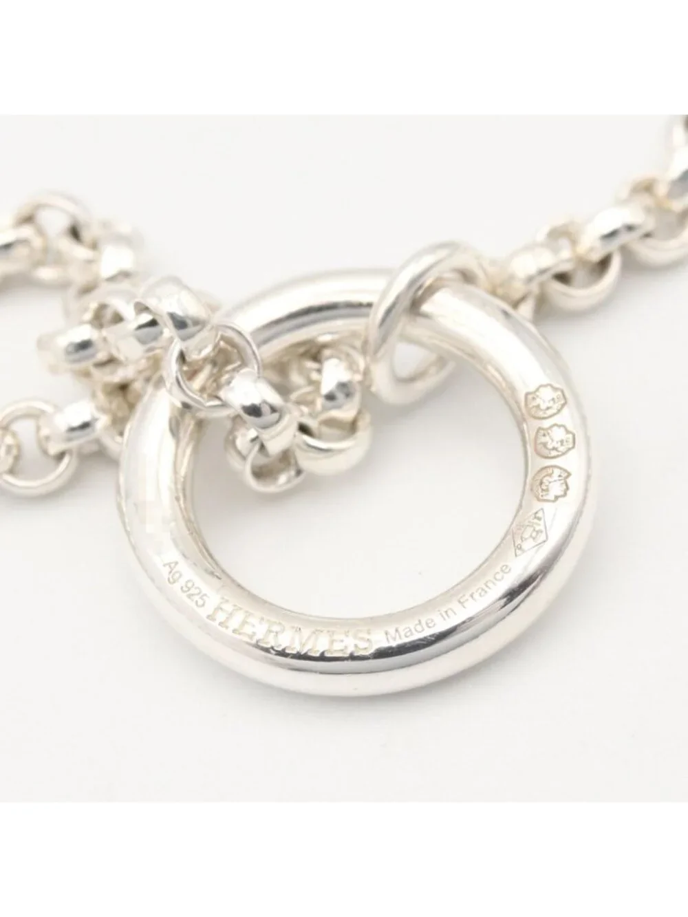 Hermes Necklace Chaine D'ancre Alea II Twist GM 69 925 Sterling Silver